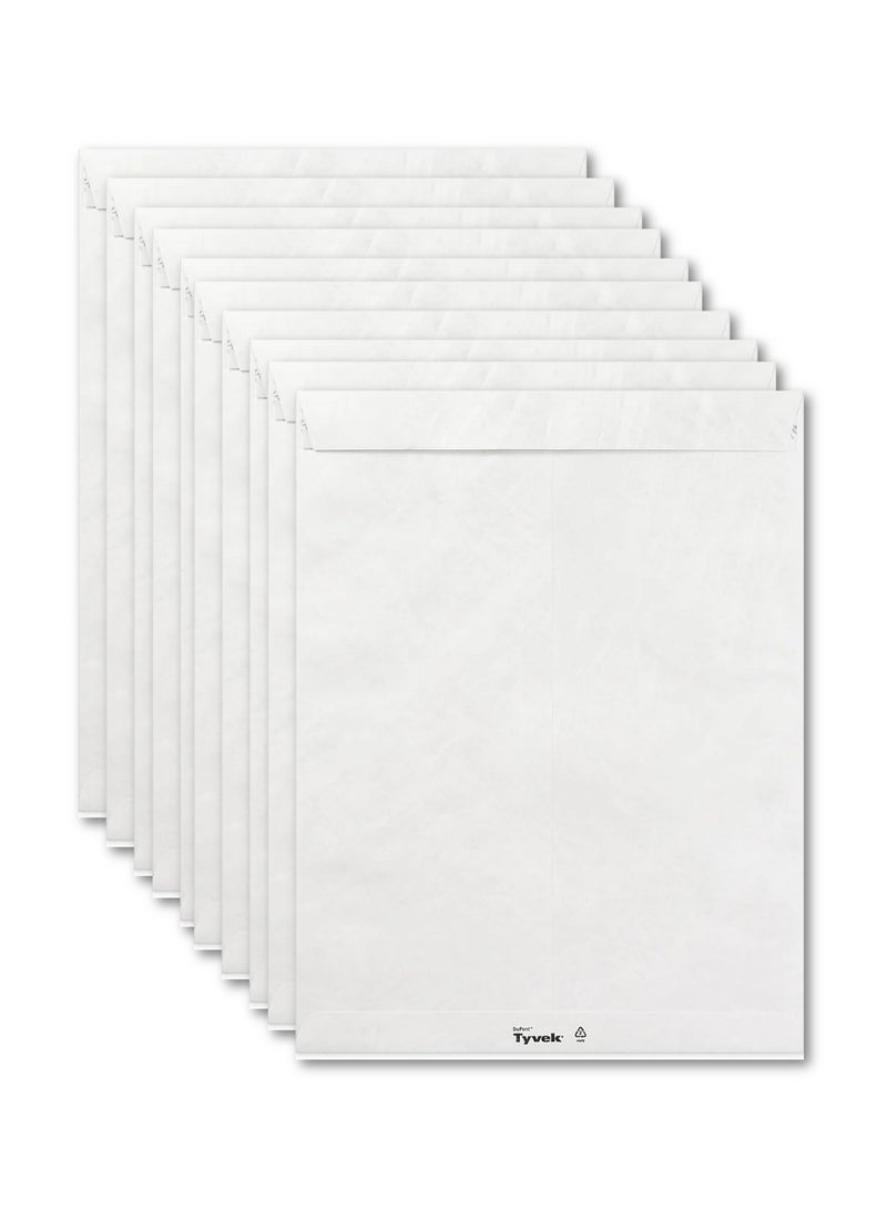 10-Piece A4 Size Tear-Proof And Tamper-Proof Envelope White